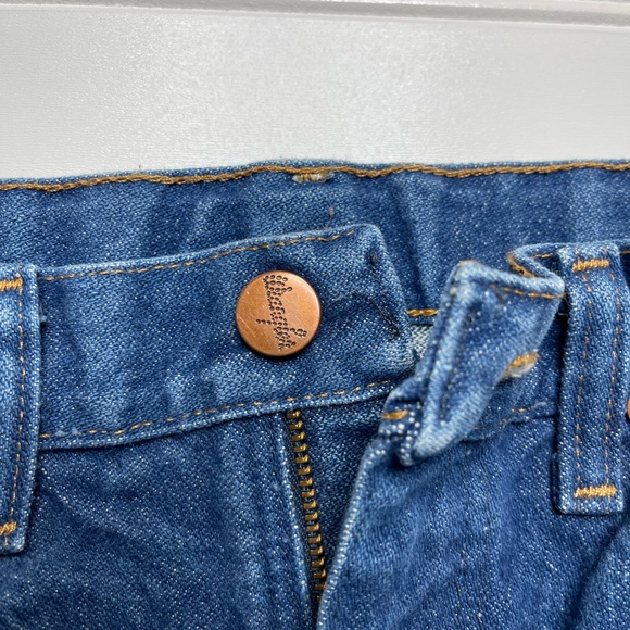 Wrangler kids size 8 slim blue jeans 100% cotton - Picture 3 of 6